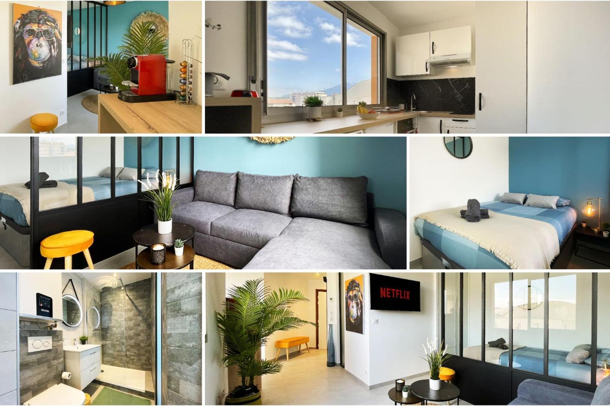 HOMEY SUPERCHILL - Appartement moderne et tout équipé - Netflix et WiFi inclus - Situé en Hyper-centre - Proche Genève Annemasse Extérieur photo